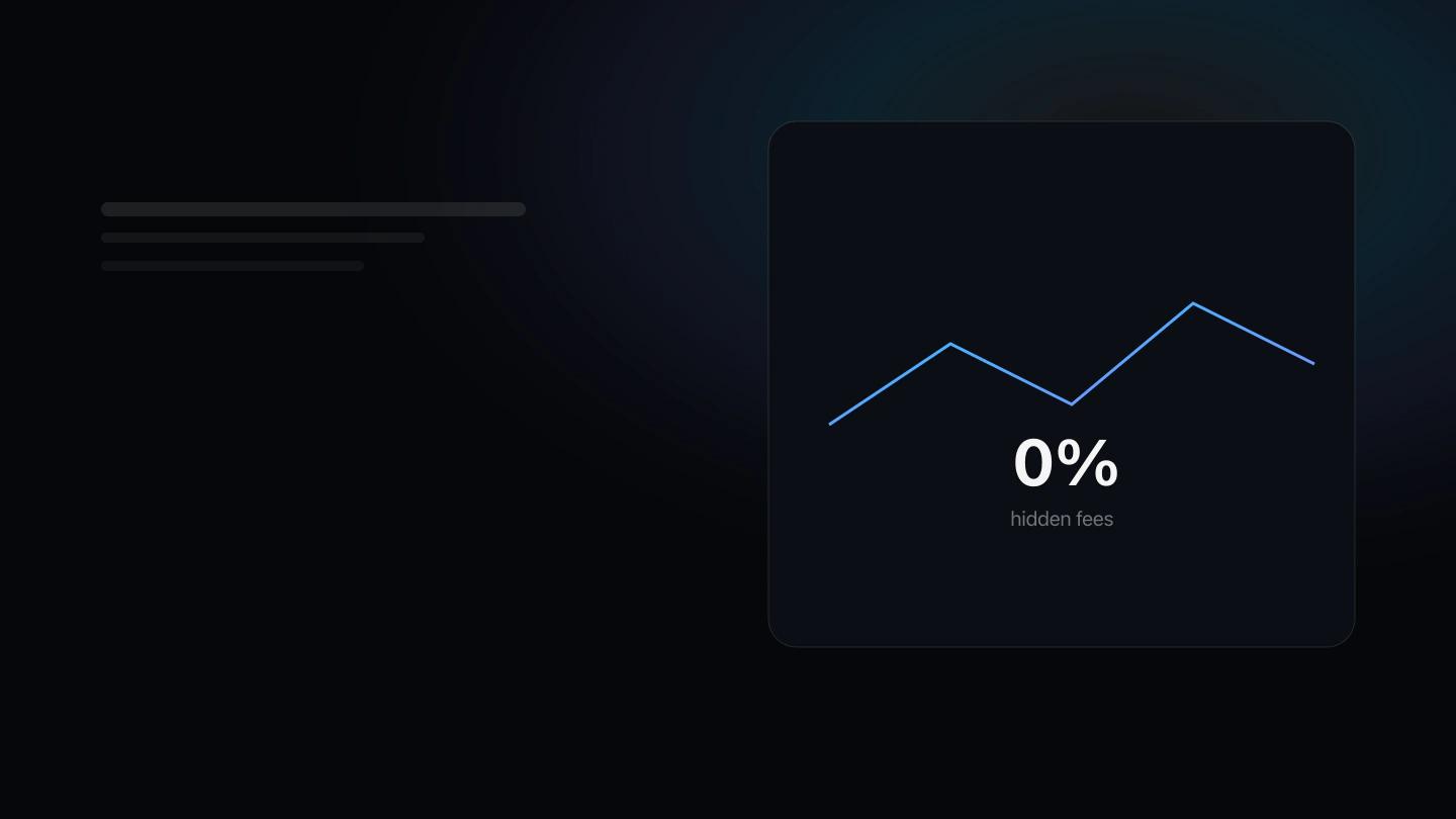 Transparent pricing illustration