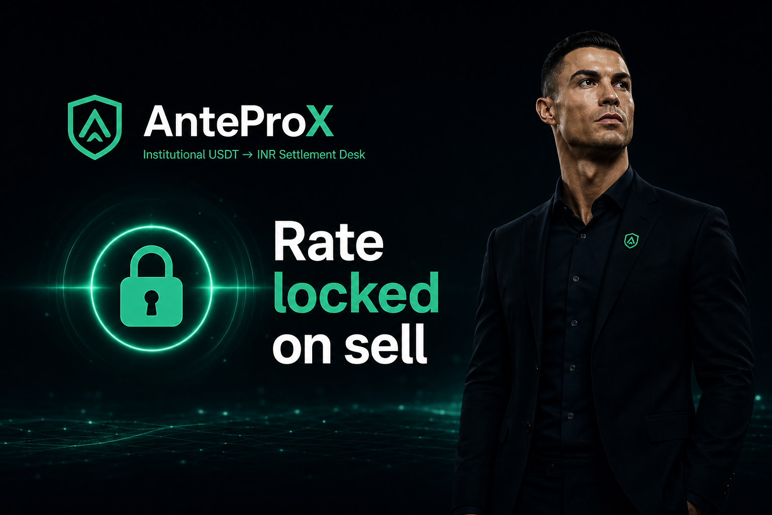 Live desk rate locked on your sell order